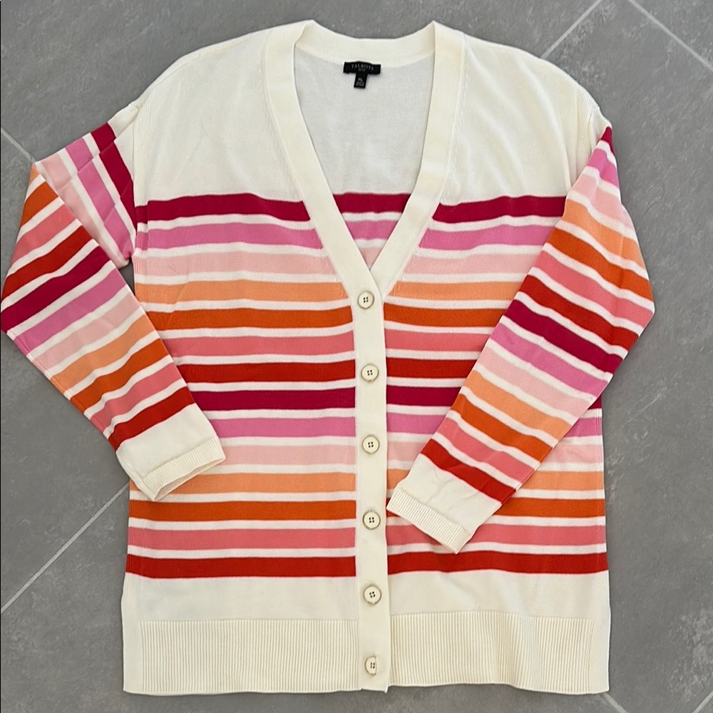 Talbots Striped Women's Cardigan Sweater